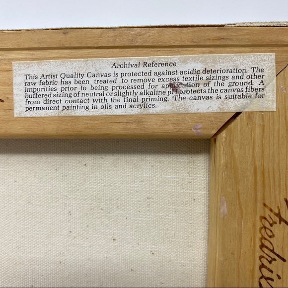 SIGNED Floral Canvas Painting P. Nuttall - Picture 7 of 10